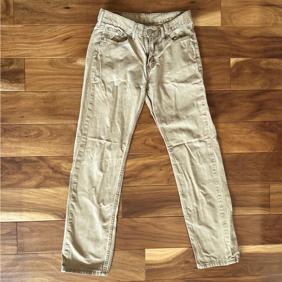 Levi’s 514 Tan Denim Straight Fit Jeans size 30x32 - Picture 1 of 5